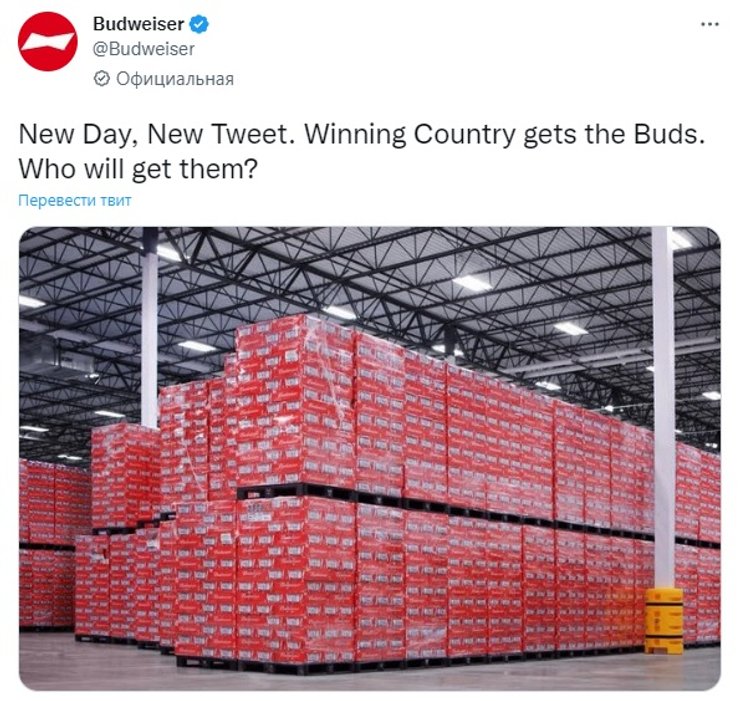 Budweiser, пиво будвайзер, чемпіонат світу з футболу, чм у катарі, катер, алкогольне пиво