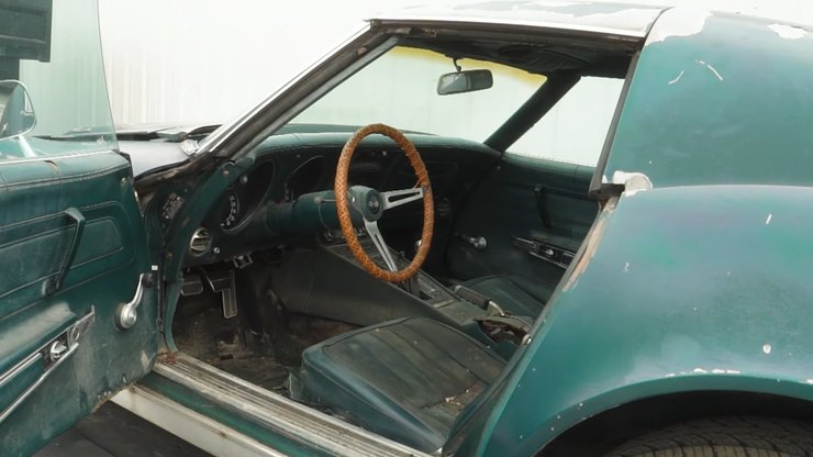 Chevrolet Corvette LS6, Chevrolet Corvette 1971, Chevrolet Corvette, заброшенные авто