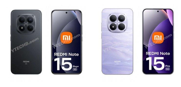 Xiaomi Redmi Note 15 Pro Note 15 Pro+ рендеры утечки