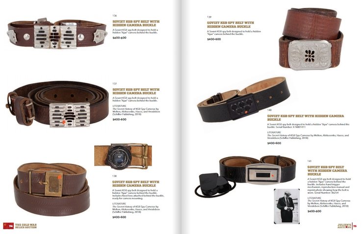 шпионское оборудование, пояса с фотокамерами