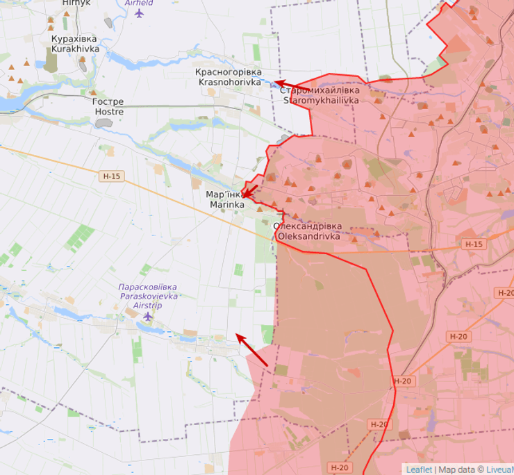 битва за донбасс, атака на марьинку