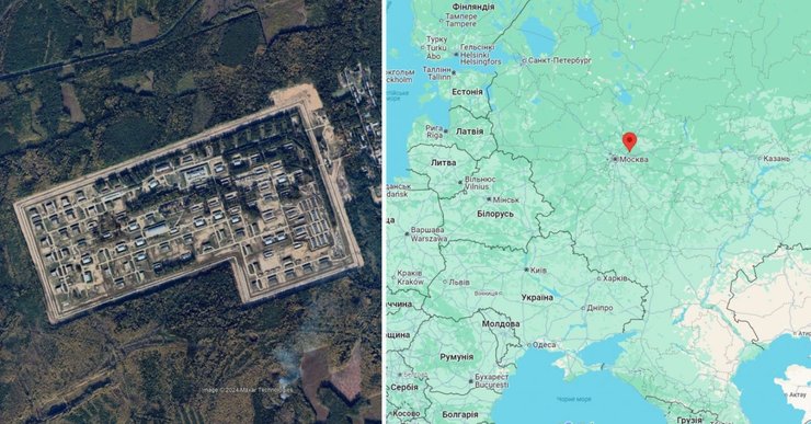 Удар по 51 арсеналу ГРАУ РФ, Киржач, склад, фото, спутник