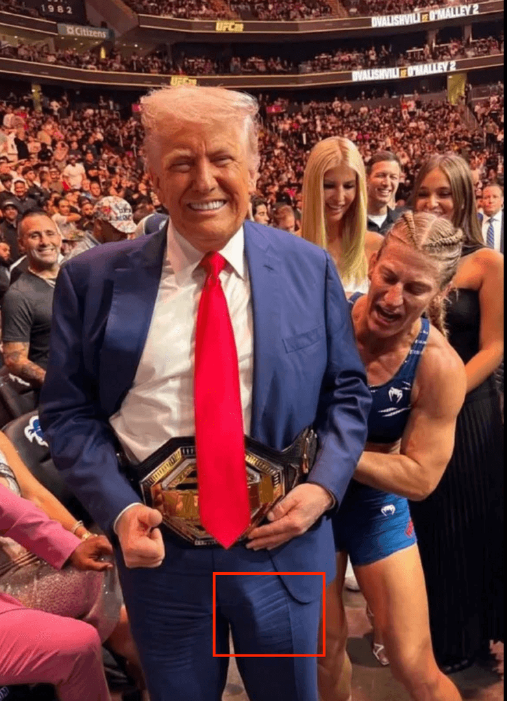 Выпячивание Трампа на UFC Выпячивание Трампа на UFC