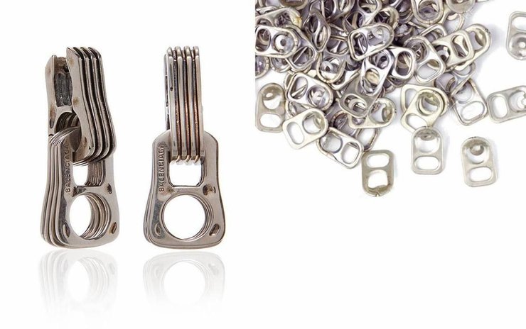 Сережки у вигляді відкривачок пивних банок