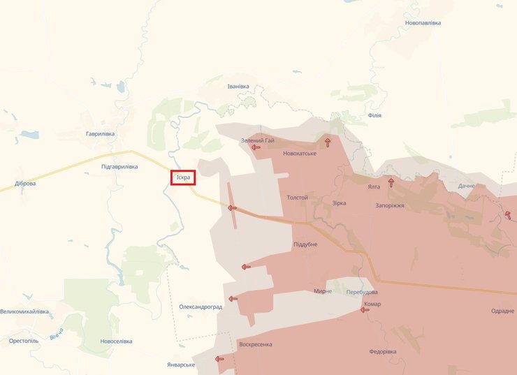 Андреевка-Клевцово карта