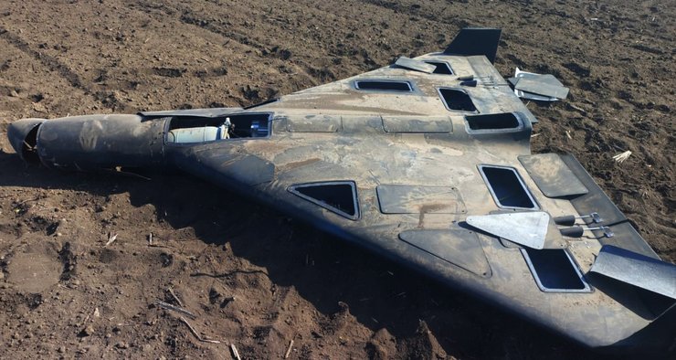 Дрон Шахед в поле