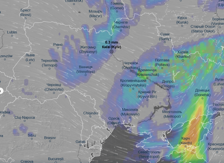 погода в Україні, погода 20 травня, прогноз погоди, Ventusky, дощі з грозами