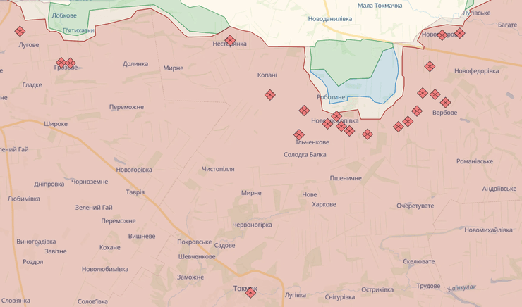 Контрнаступление ВСУ в районе Работино