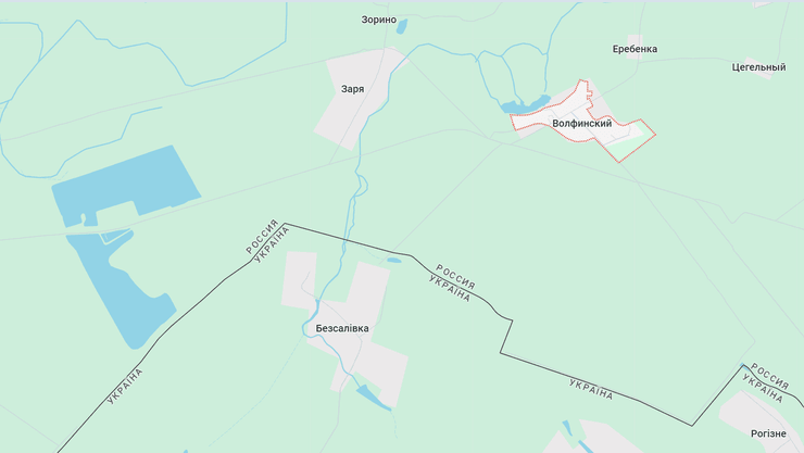 Село Бессаловка находится на самой границе с РФ