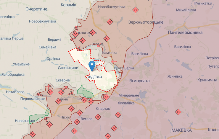 Авдеевка карта, Авдеевка, Авдеевка на карте боевых действий, карта боевых действий 2023 сегодня, Авдеевка сейчас