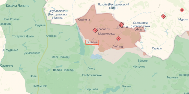 Харківський напрямок, Харківська область, ситуація на фронті, Харківський наступ, наступ ЗС РФ, наступ Росії, карта бойових дій