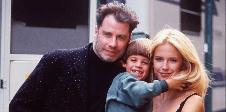 Джон Траволта с женой и сыном Джеттом