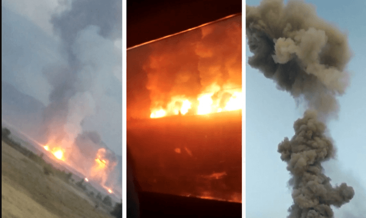 казахстан, пожар, взрыв
