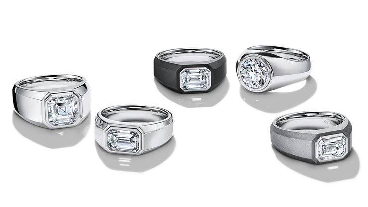Tiffany & Co, мужские кольца, мужские обручальные кольца, кольца, бриллианты