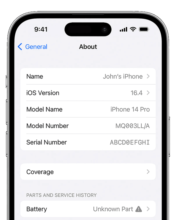 iPhone визначити підробку