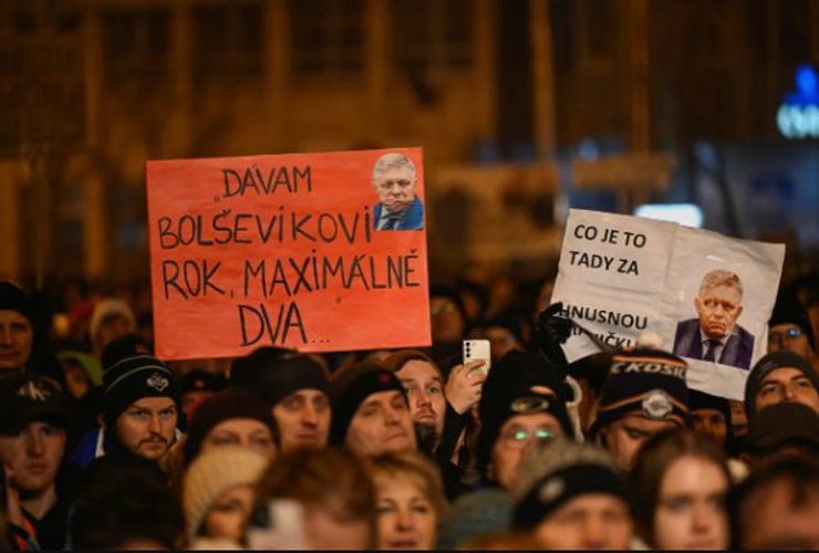 Громадяни Словаччини, мітинг