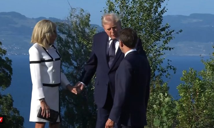 Дональд Трамп, Бріжит Макрон, саміт "Великої сімки"