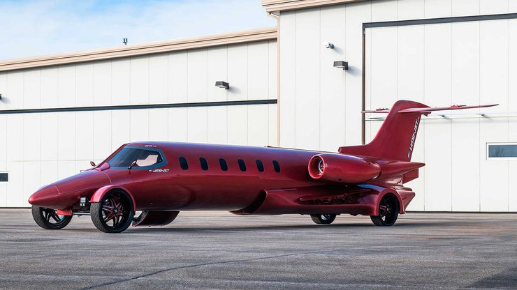 Лимузин Limojet, автомобиль Limojet, самолет Learjet, продажа авто, необычные автомобили