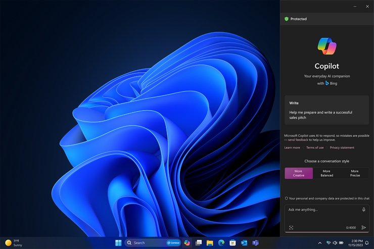 Microsoft, Copilot, чат-бот