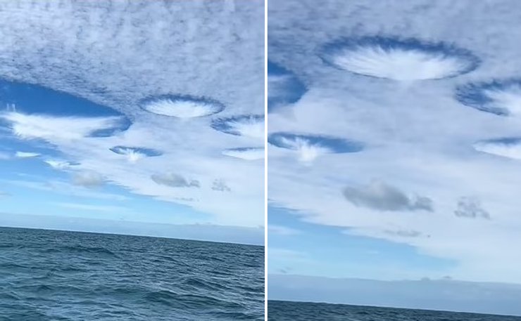 хмари небо дірки