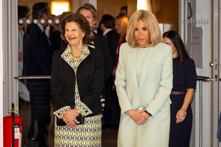 Перша леді Франції Бріжит Макрон на офіційному прийомі