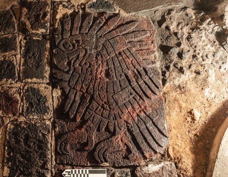 беркут, ацтеки, барельєф