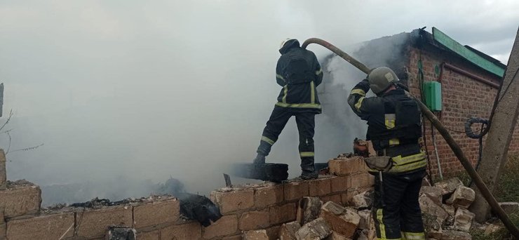 пожар, спасатели, соледар