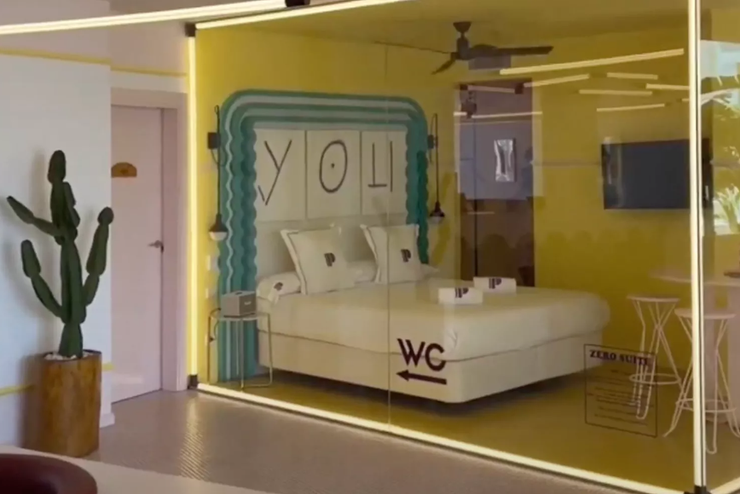 Отель на Ибице со стеклянными стенами, Испания, туризм, путешествия, курьезы, интересный опыт, странный интерьер, эксперимент