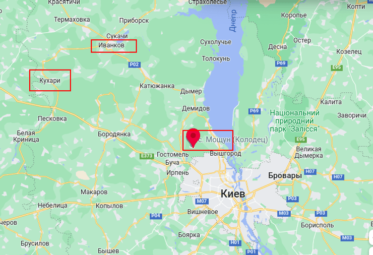 Бои Киев обстрелы оккупанты освобождение Кухари Иванков Мощун