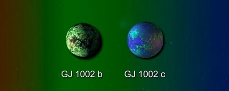 экзопланеты, GJ 1002b, GJ 1002c