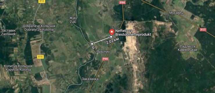 карта, нефтебаза, Беларусь, ЦНС, теракт, спецслужбы РФ и Беларуси