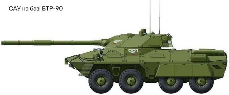 Модификация БТР-90 на рисунке