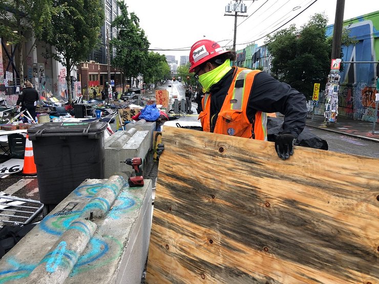 сиэтл, зачистка, автономная зона