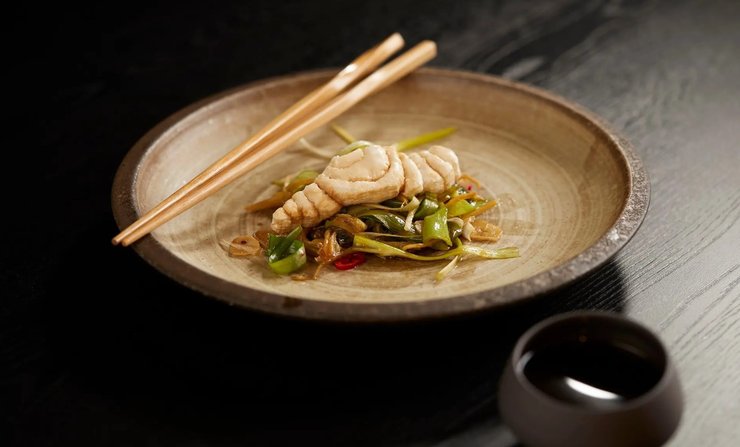 стейк морського окуня