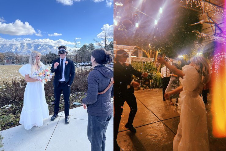 Жених свадьбы Vision Pro