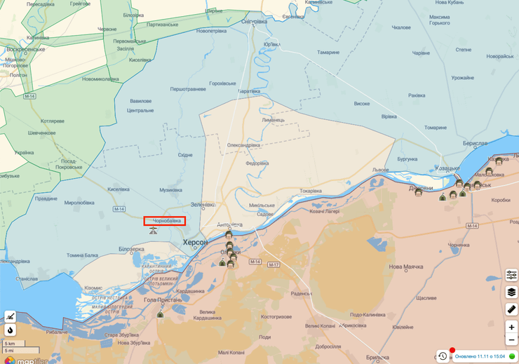 чернобаевка освобождена