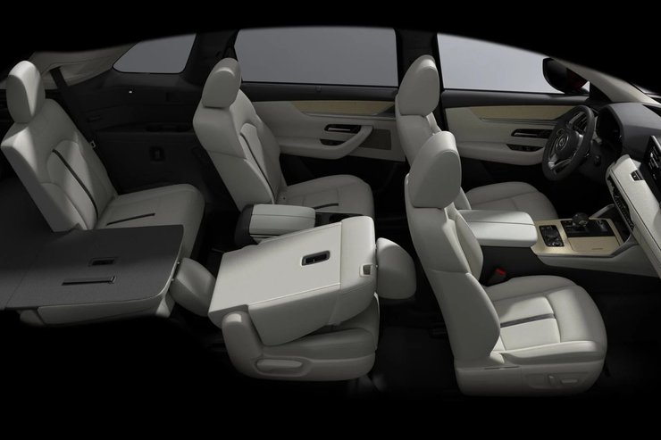 салон мазда сх90, Mazda CX-90 2024, Mazda CX-90, новая Mazda CX-90, кроссовер Mazda