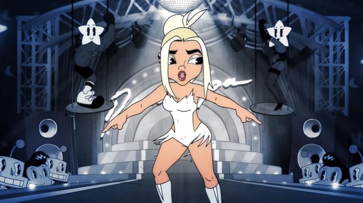 фото, кадр из клипа Hallucinate Dua Lipa   