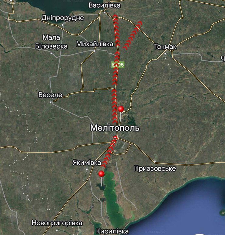 мелитополь, карта мелитополь, война мелитополь