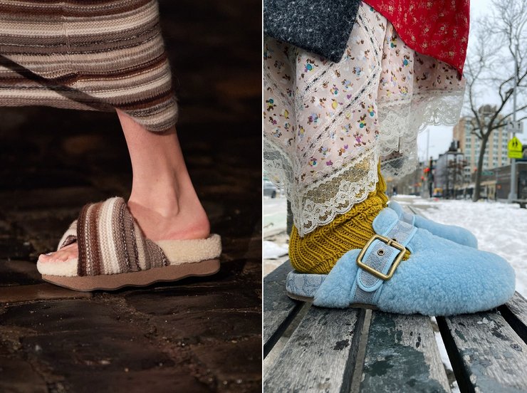 Тренды обуви, осень 2021, меховая обувь