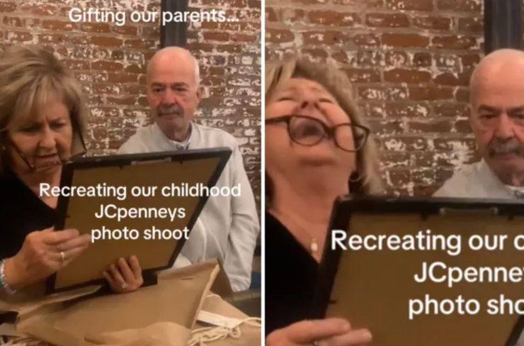 Дорослі діти здивували батьків цікавим подарунком, вони повторили культову фотосесію з 1990-х років