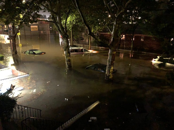 ураган ида, утонувшие машины, сша