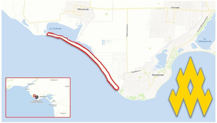 Морская линия обороны ВС РФ, карта