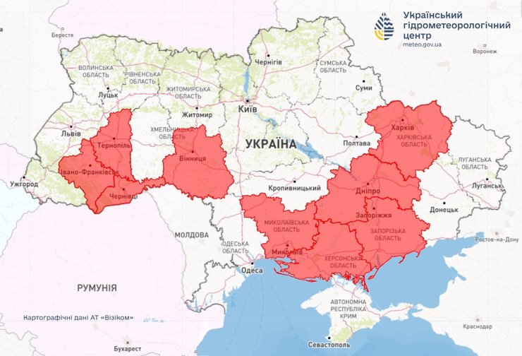 Де буде пожежна небезпека 6 червня за прогнозом погоди Укргідрометцентру