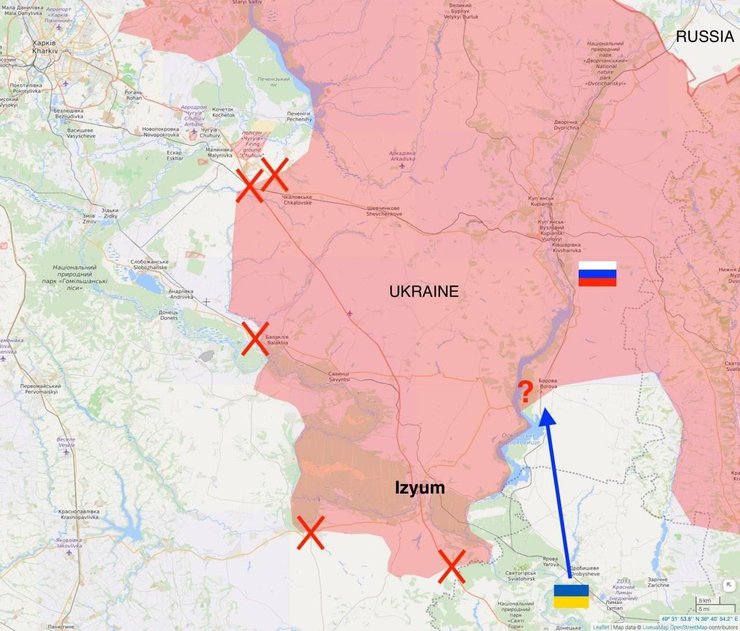 битва за изюм, котел вс рф, контратака всу