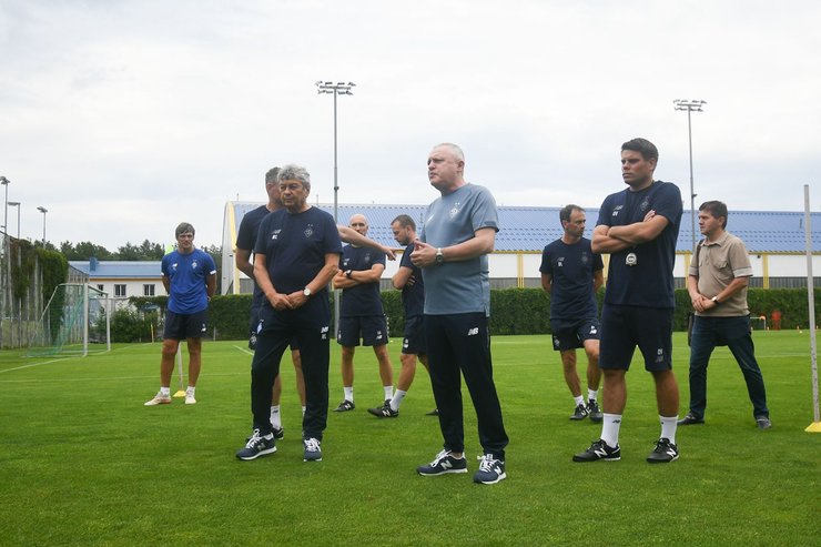 Первая тренировка Динамо с Луческу