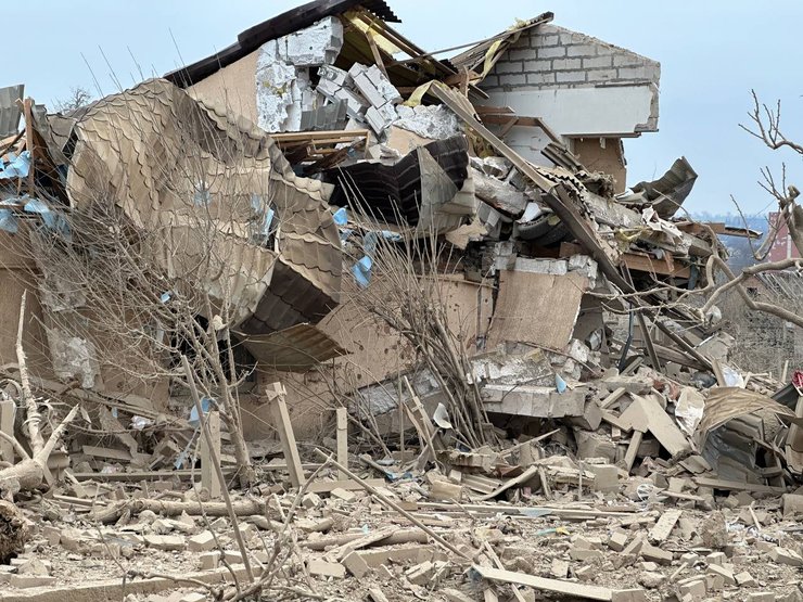 Последствия обстрела Запорожья