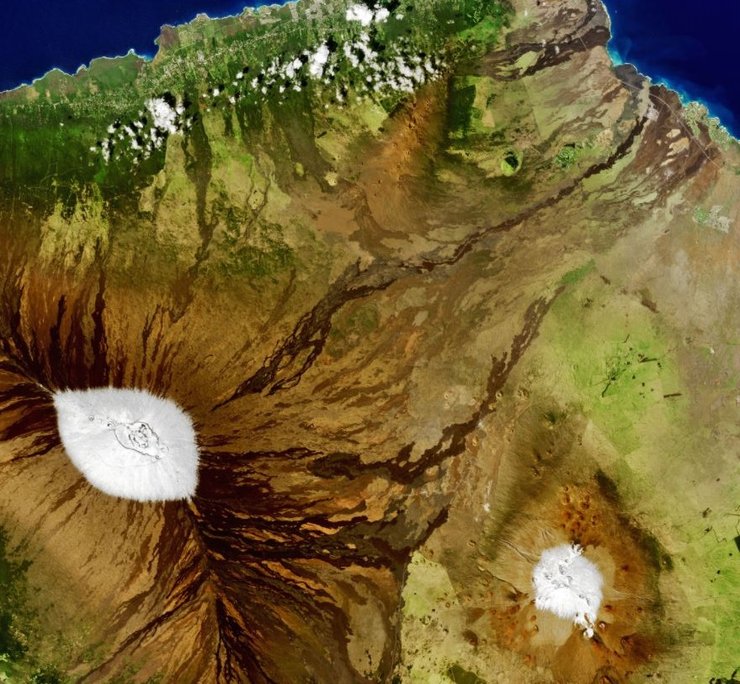 Мауна-Лоа, Мауна-Кеа, вулканы