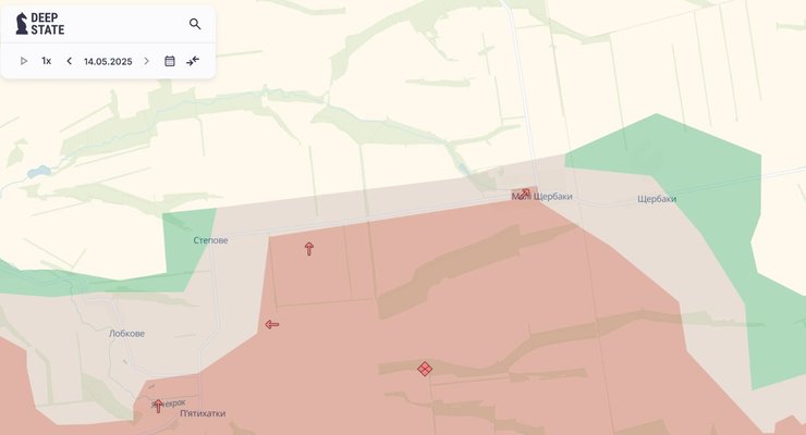 Село Малі Щербаки перебуває у сірій зоні