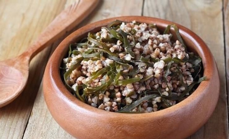 гречневая каша, морская капуста, что помогает от похмелья, фото